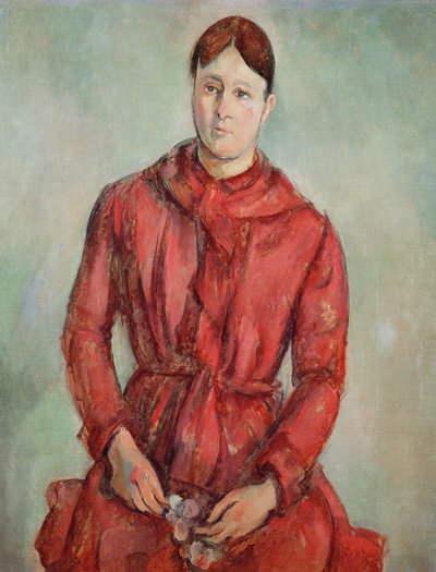 Portrait de Madame Cézanne en robe rouge, c.1890 - Paul Cézanne